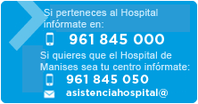 Inf&oacute;rmate para recibir asistencia en el Hospital - 961 845 000